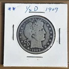 1909 Barber Silver Half Dollar