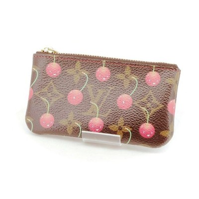 LOUIS VUITTON x Takashi Murakami Pochette Clé Monogram Cherry Coin