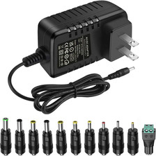 Universal AC to DC 3V 12V Adjustable Power Adapter Supply Charger Electronics