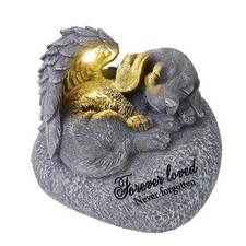 Pet Memorial Gifts for Dogs,Hand-Sculpted Resin Pet Loss Sympathy Gift with L...