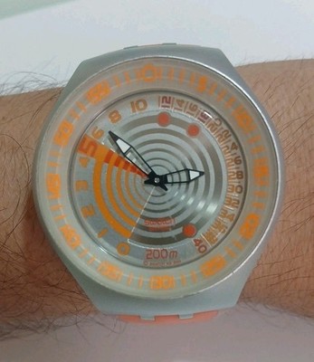  Swatch Scuba Fun Dephtmeter Diver 200m Vintage Scampi Fresh SUGM101 Uhr