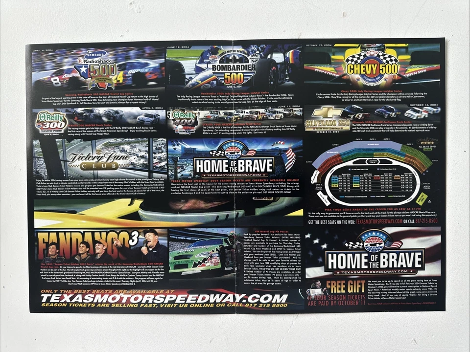 2003 Texas Motor Speedway Chevy 500 Souvenir Program IndyCar Gil de Ferran *MINT - Image 3 of 4