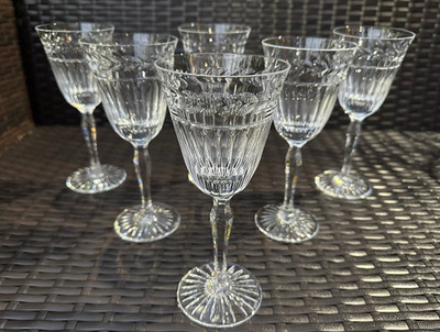 STUART Senator Crystal Claret Wine Glasses - Set of 6 - Laurel&Panel Design MINT