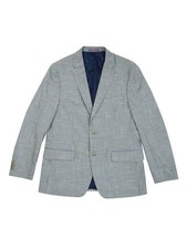 Tommy Hilfiger Men's Modern-Fit Check Blazer 44L, Brown/Blue