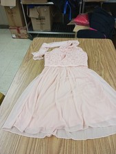 NEW Davids Bridal Short Halter Lace Bellin Dress Size 0