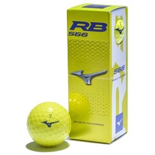 Mizuno RB 566 Golf Balls Yellow, 3pk 1 Sleeve NEW
