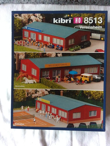 Kibri 8513 H0 / Vereinsheim / EMBALAJE ORIGINAL / Sin construir | Condition: Gebraucht