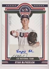 2022 Panini USA Baseball Stars & Stripes Blue Ink /499 Ryan McPherson Auto n5h