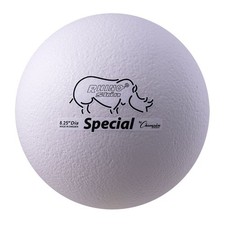 Champion Sports 8.5" Rhino Skin Medium Bounce Dodgeball - White