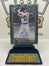 2024 Bowman Chrome #CPA-TSN - Trey Snyder - Green Lava Autograph - Mets Prospect