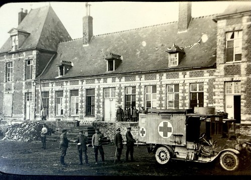 WWI Photograph Album From 1916-1917 With 70 Postcard-sized Images