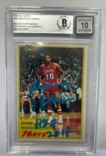 1981 Topps Maurice Cheeks Beckett 10 Autograph