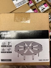 Everbilt 5" Push-In Round Stainless Steel Drain Strainer Silver MPN 1003 316 937