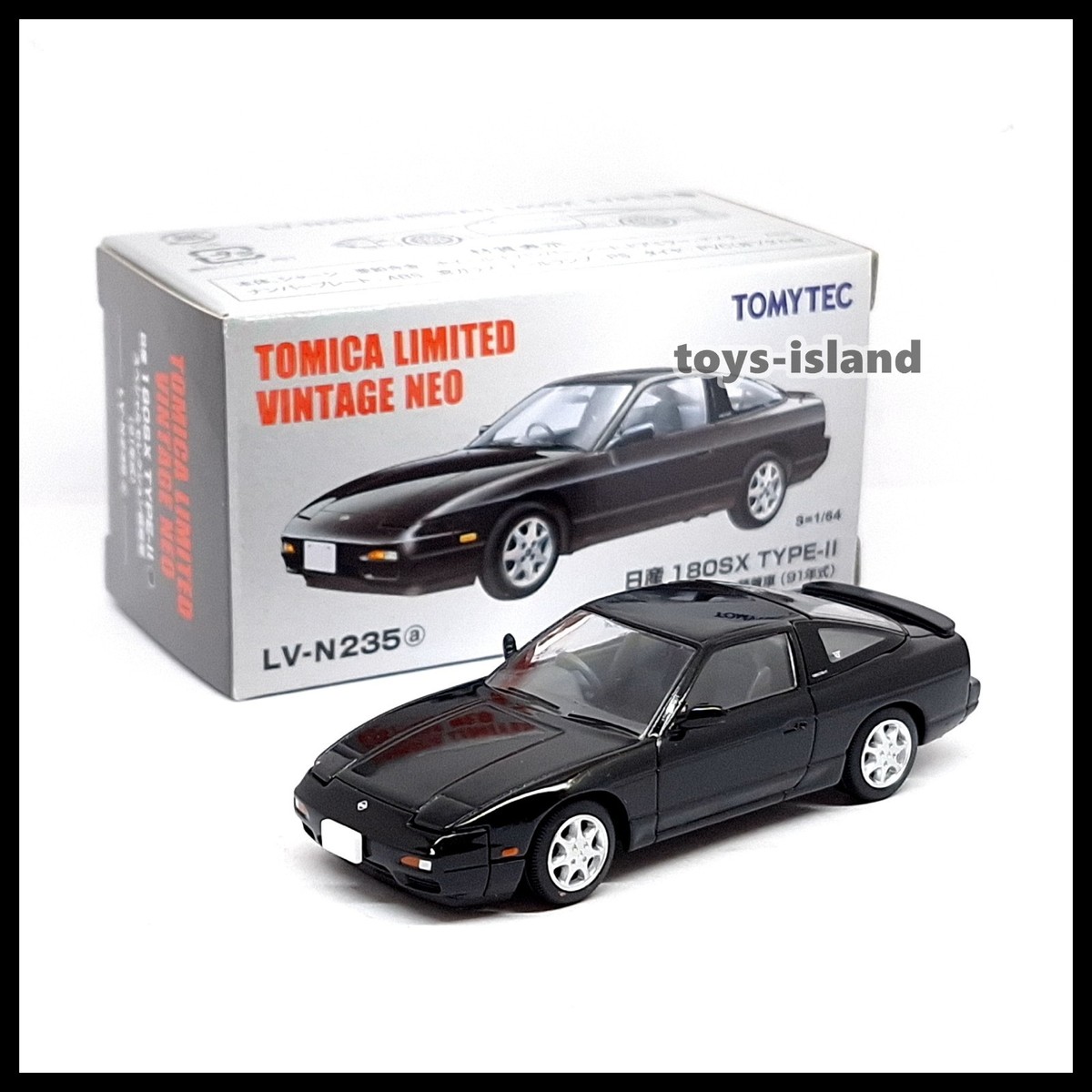 Tomica Limited Vintage NEO LV-N235a Nissan 180SX TYPE-II Black 1