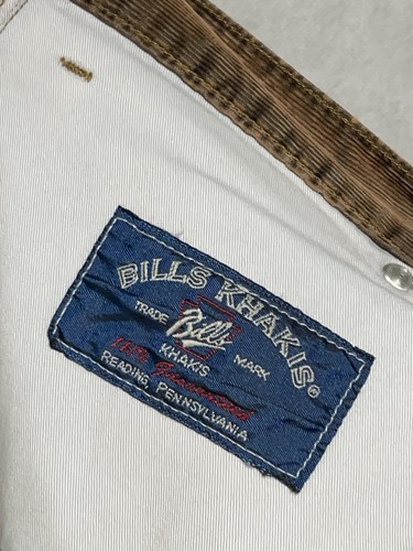 Bills Khakis Pants Men 42x28.5 Camel Brown Velvet Micro Cords Wide Leg Baggy - Bild 9 von 9