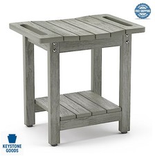 Shower Bench 300 lbs Capacity HDPS Waterproof Non Slip Adjustable Feet Indoor