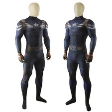 Captain America 2 Cos Jumpsuit The Winter Soldier Cosplay Costume For Adult Kids