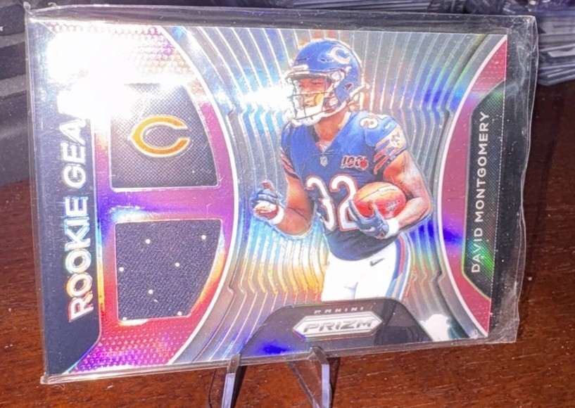 2019 Panini Prizm Rookie Gear David Montgomery #RG-DM Pink (MEM RC) Lions Bears