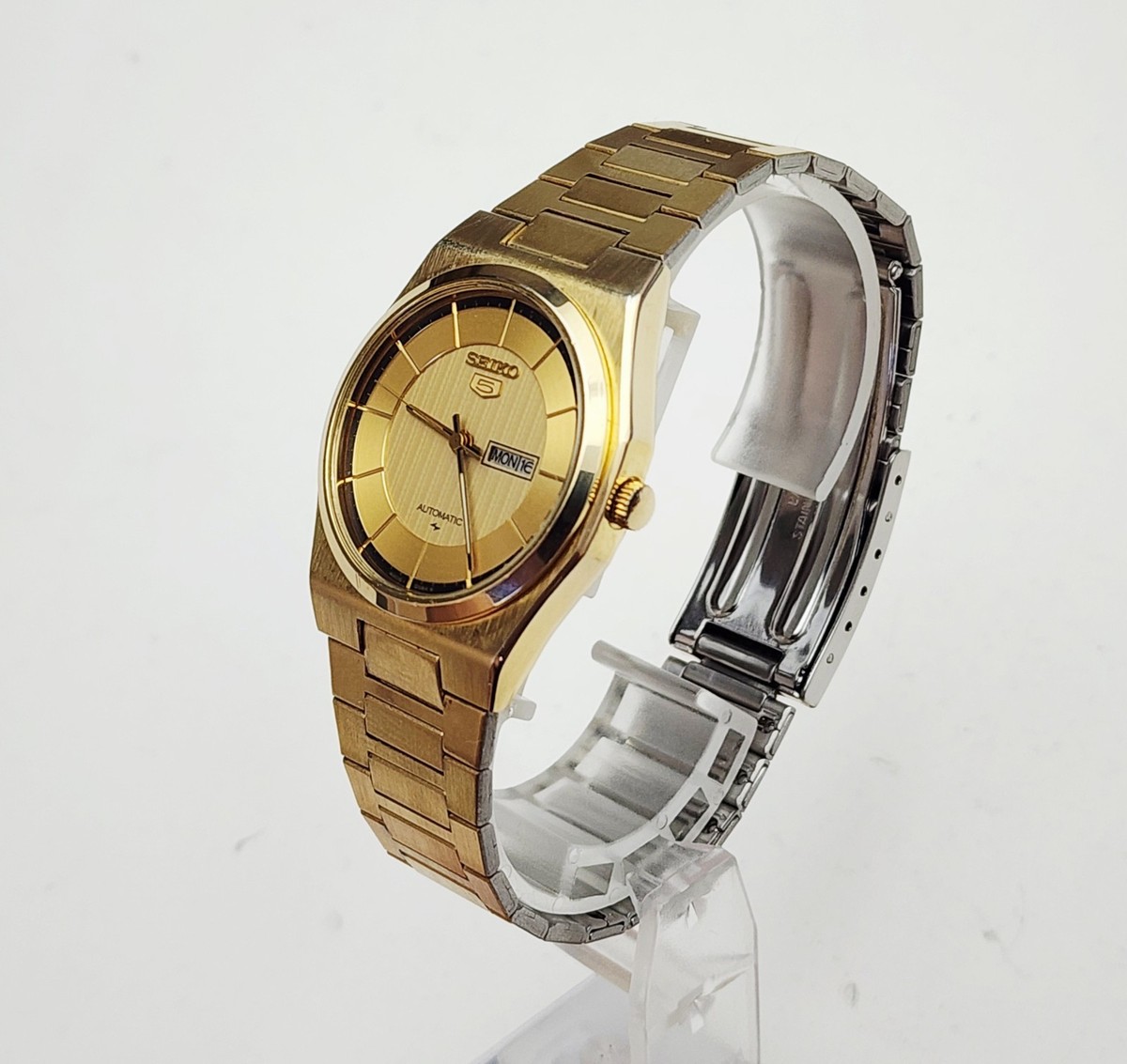 RARE Unisex Vintage 1992 AUTOMATIC Gold Plated Watch SEIKO 4206