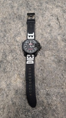 Diesel DZ4653 Men's Baby Chief solar-powered black Watch  New/For Parts 