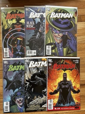 DC Comics Batman Comic Book Lot 2010 Issues 696-701 incl #700 Direct Edition