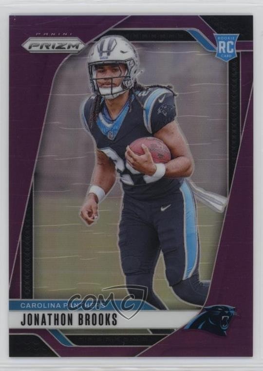 2024 Panini Prizm Rookies Purple 11/125 Jonathon Brooks #357 Rookie RC 0nr3