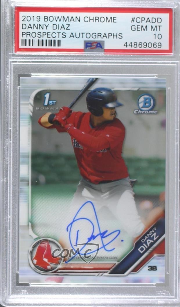 2019 Bowman BOWMAN CHROME PROSPECTS AUTOGRAPHS #CPADD Danny Diaz front