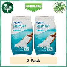Equate Epsom Salt, Magnesium Sulfate, 128 oz 8lb , Unscented -  PACK OF 2 
