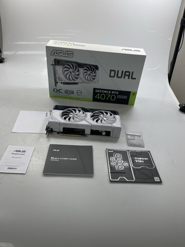 ASUS Video Card Dual GeForce RTX 4070 SUPER EVO White OC Edition 12GB GDDR6X