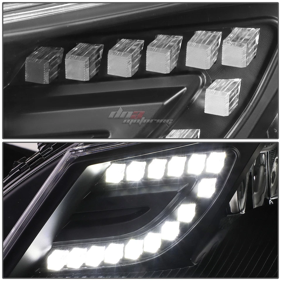 PARA 12-14 CLASE C W204 NEGRO/CLARO LED ESQUINA LATERAL 3D FARO LUZ PRINCIPAL Foto 4 de 4