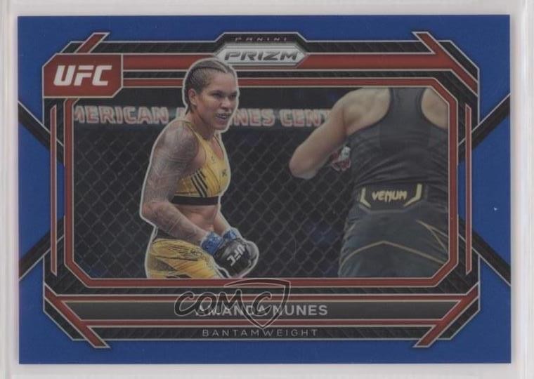 2023 Panini Prizm UFC Blue Prizm 11/175 Amanda Nunes #66 05ed