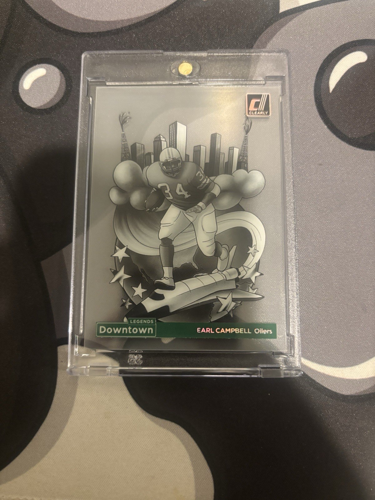 Earl Campbell 2024 Panini Clearly Donruss Football Downtown #3 Oilers