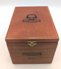 Insidious by Asylum 64 x 7 Empty Wood Cigar Box 7.5" x 5.5" x 5.25"
