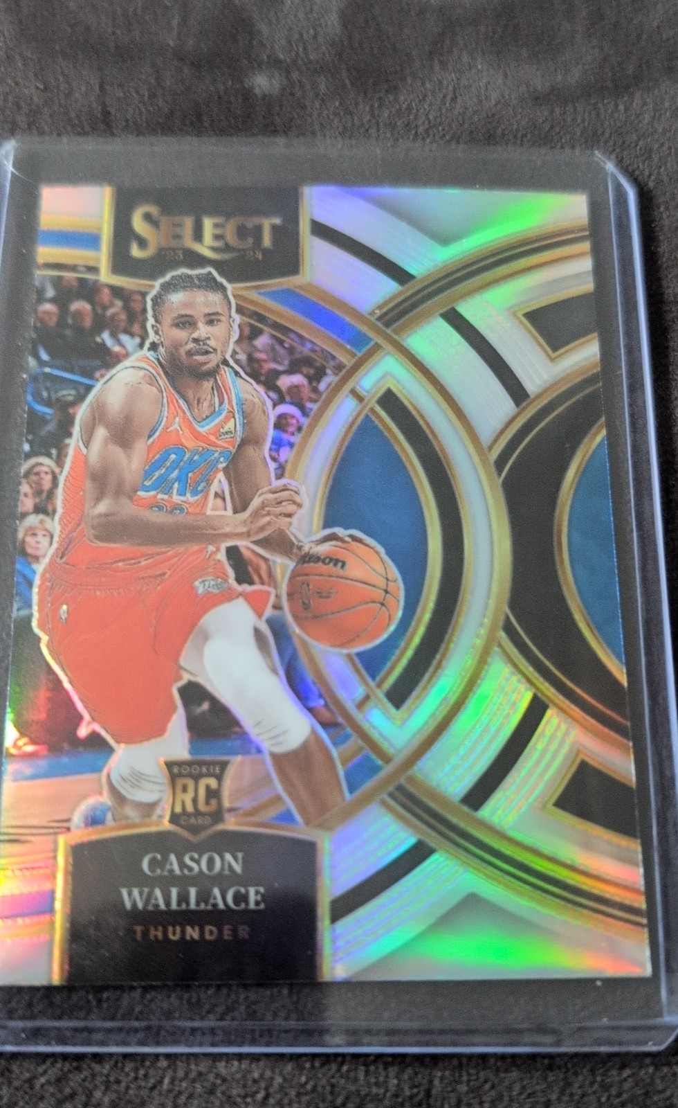 2023-24 Panini Select - Premier Level Cason Wallace #103 Silver Prizm (RC)