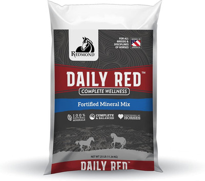 Daily Red Complete Wellness, Fortified Mineral Mix Supplement for Horses, 25Lb R