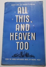 ALL THIS & HEAVEN TOO Pressbook 1940 BETTE DAVIS CHARLES BOYER Original UNCUT
