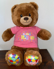 Build A Bear Happy Birthday Balloons Brown Stuffed Animal BAB 15 Plush