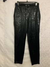 Juicy Couture All Over Print Black Sweatpants Size S EUC 29" inseam