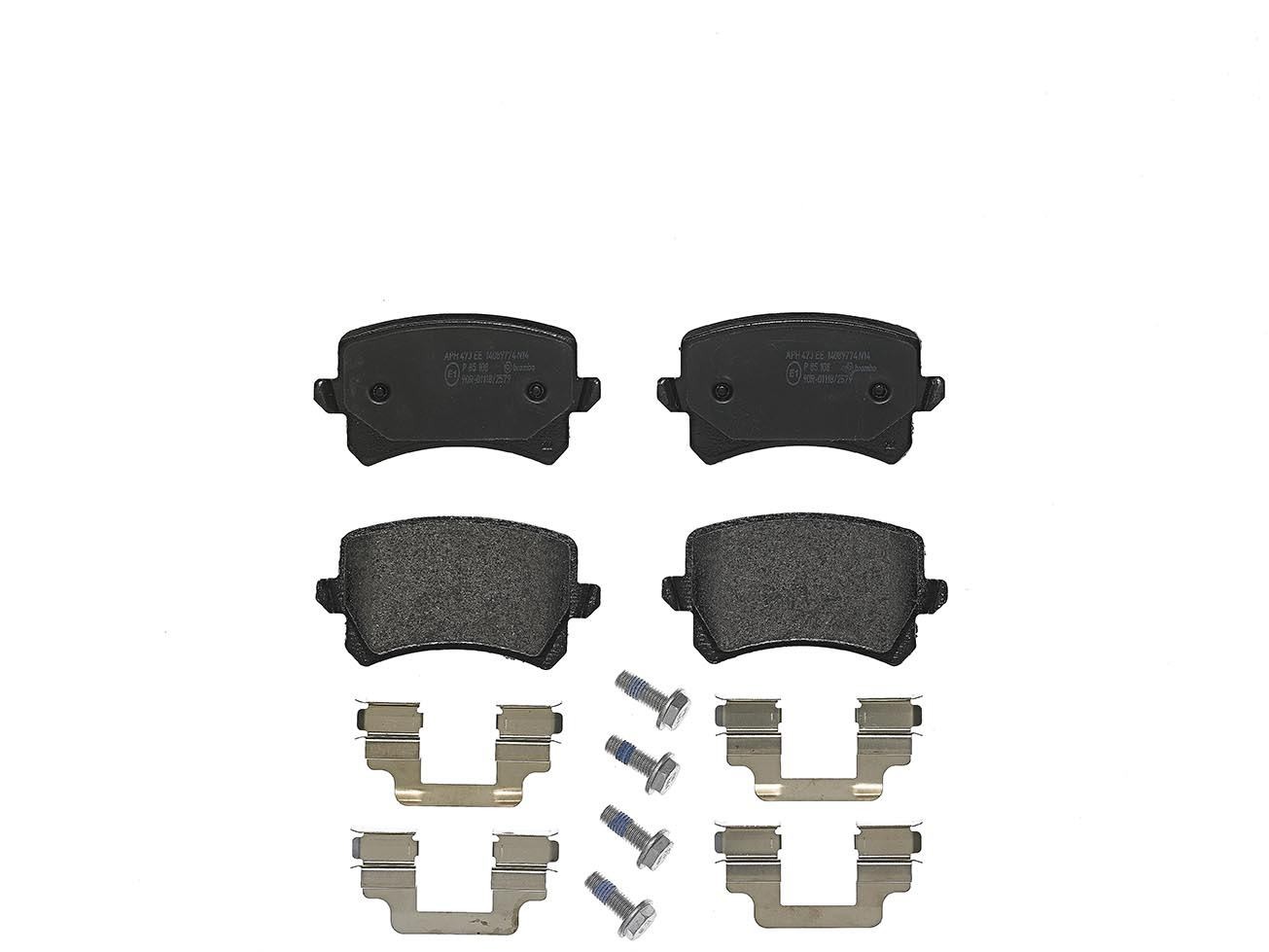 Brake Pads Set fits VW CC 358 3.6 Rear 11 to 16 BWS Brembo 3C0698451C VOLKSWAGEN - Image 26