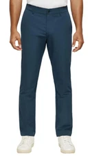 Banana Republic Men's Flat Front Slim Fit Stretch Back zipper wit Wicking 32X32