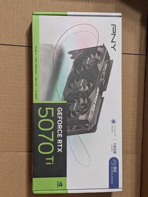 PNY NVIDIA GeForce RTX 5070 Ti 16GB OC Video Graphics Card - New/Sealed