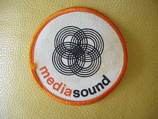 De Colección Años 80 Coser Parche Estudio de Grabación de Sonido Mediano Nueva York Era Punk Rock Sonido Medios