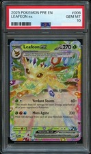 Pokemon Prismatic Evolutions Leafeon Ex 006 Psa 10 Pokemon Prismatic Evolutions Leafeon Ex 006 Psa 10