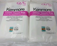 Lot Of 12 Kenmore 53292 2 Packs of 6 Canister Vacuum Bags Fits both Q  C HEPA