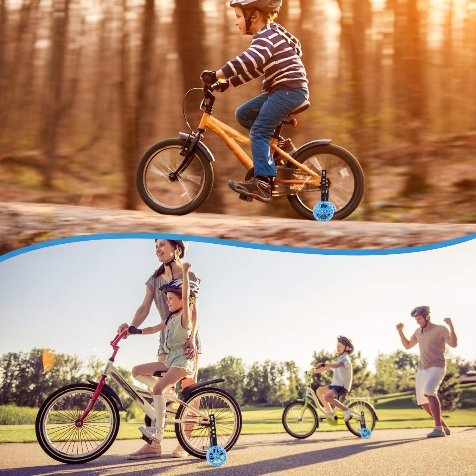 Training Wheels for Bike,with Axle Extenders,Compatible for Bikes of 12/14/16...