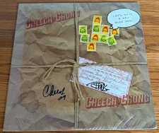 CHEECH & CHONG SIGNED LET'S MAKE A NEW DRUG DEAL SEALED VINYL LP