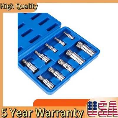 Bit Socket Set Triple Square Spline Bit Socket Set Tamper Proof Long Reach