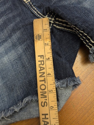 Rock Revival 29 Cuffed Mina Denim Distressed Ripped Jean Shorts Studd Embroider - Picture 6 of 15