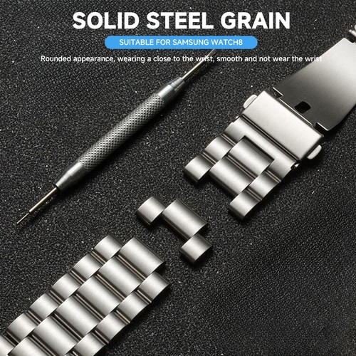 Correa de acero inoxidable para Samsung Galaxy Watch 8 40/44 mm 8 Classic 8 Ultra2 - Imagen 8 de 26