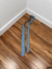 Men  s Skinny Necktie Blue  White Striped Slim Tie for Suit Formal Wear Classic